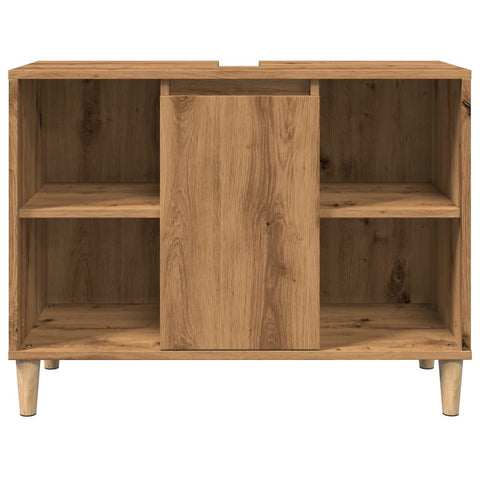 vidaXL Bathroom Cabinet Artisian Oak 80x33x60 cm Engineered Wood