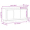vidaXL Sideboard Old Wood 102x35x55 cm Engineered Wood
