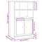 vidaXL Highboard Old Wood 60x35.5x103.5 cm Engineered Wood