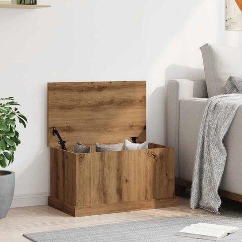 vidaXL Storage Box Artisan Oak 70x40x38 cm Engineered Wood