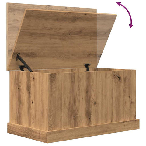 vidaXL Storage Box Artisan Oak 70x40x38 cm Engineered Wood