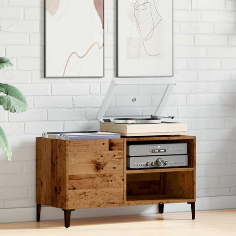 vidaXL Record Cabinet Old Wood 84.5x38x48 cm Engineered Wood