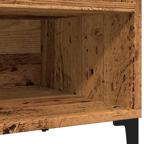 vidaXL Record Cabinet Old Wood 84.5x38x48 cm Engineered Wood