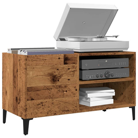 vidaXL Record Cabinet Old Wood 84.5x38x48 cm Engineered Wood