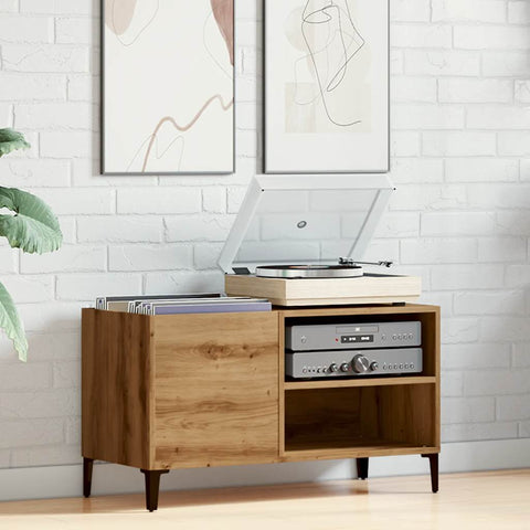 vidaXL Record Cabinet Artisan Oak 84.5x38x48 cm Engineered Wood
