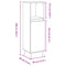 vidaXL Bathroom Cabinet Old Wood 30x30x100 cm Engineered Wood
