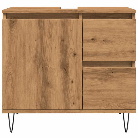 vidaXL Sink Cabinet Artisan Oak 65x33x60 cm Engineered Wood