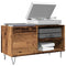 vidaXL Record Cabinet Old Wood 84.5x38x48 cm Engineered Wood