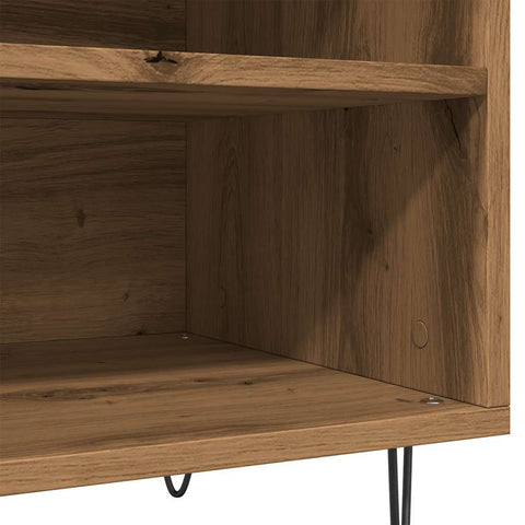 vidaXL Record Cabinet Artisan Oak 84.5x38x48 cm Engineered Wood