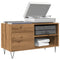 vidaXL Record Cabinet Artisan Oak 84.5x38x48 cm Engineered Wood