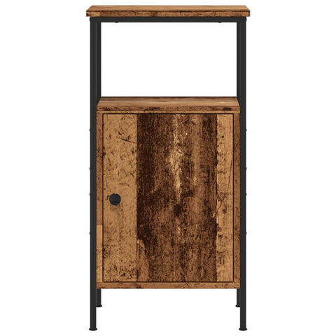 vidaXL Bedside Cabinet Old Wood 41x31x80 cm Engineered Wood