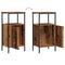 vidaXL Bedside Cabinet Old Wood 41x31x80 cm Engineered Wood