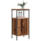 vidaXL Bedside Cabinets 2 pcs Old Wood 41x31x80 cm Engineered Wood