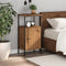 vidaXL Bedside Cabinet Artisan Oak 41x31x80 cm Engineered Wood