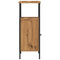 vidaXL Bedside Cabinet Artisan Oak 41x31x80 cm Engineered Wood