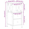 vidaXL Bedside Cabinets 2 pcs Old Wood 34x35.5x70 cm Engineered Wood