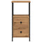 vidaXL Bedside Cabinet Artisan Oak 34x35.5x70 cm Engineered Wood