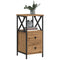 vidaXL Bedside Cabinet Artisan Oak 34x35.5x70 cm Engineered Wood