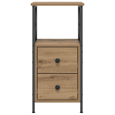 vidaXL Bedside Cabinets 2 pcs Artisan Oak 34x35.5x70 cm Engineered Wood