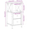 vidaXL Bedside Cabinets 2 pcs Artisan Oak 34x35.5x70 cm Engineered Wood