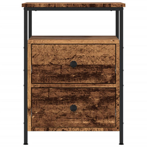 vidaXL Bedside Cabinet Old Wood 44x45x60 cm Engineered Wood