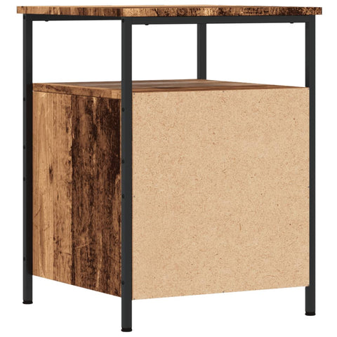 vidaXL Bedside Cabinet Old Wood 44x45x60 cm Engineered Wood