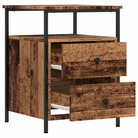 vidaXL Bedside Cabinets 2 pcs Old Wood 44x45x60 cm Engineered Wood