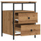 vidaXL Bedside Cabinet Artisan Oak 44x45x60 cm Engineered Wood