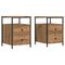 vidaXL Bedside Cabinets 2 pcs Artisan Oak 44x45x60 cm Engineered Wood
