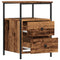 vidaXL Bedside Cabinets 2 pcs Old Wood 34x35.5x50 cm Engineered Wood