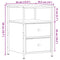 vidaXL Bedside Cabinets 2 pcs Old Wood 34x35.5x50 cm Engineered Wood