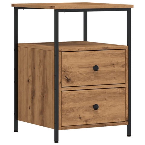 vidaXL Bedside Cabinet Artisan Oak 34x35.5x50 cm Engineered Wood
