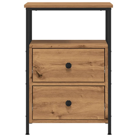 vidaXL Bedside Cabinet Artisan Oak 34x35.5x50 cm Engineered Wood