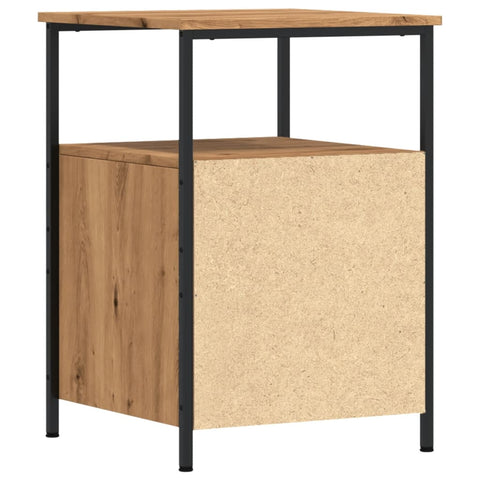 vidaXL Bedside Cabinet Artisan Oak 34x35.5x50 cm Engineered Wood