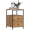 vidaXL Bedside Cabinet Artisan Oak 34x35.5x50 cm Engineered Wood