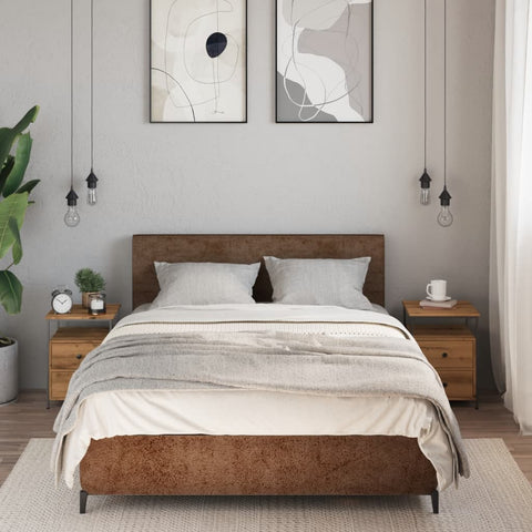 vidaXL Bedside Cabinets 2 pcs Artisan Oak 34x35.5x50 cm Engineered Wood