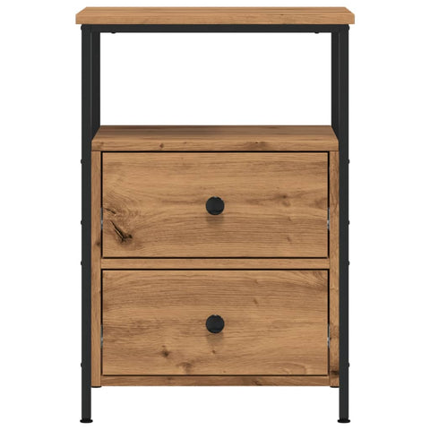 vidaXL Bedside Cabinets 2 pcs Artisan Oak 34x35.5x50 cm Engineered Wood