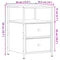 vidaXL Bedside Cabinets 2 pcs Artisan Oak 34x35.5x50 cm Engineered Wood