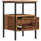 vidaXL Bedside Cabinet Old Wood 34x36x50 cm Engineered Wood