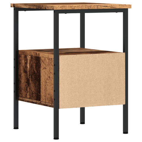 vidaXL Bedside Cabinet Old Wood 34x36x50 cm Engineered Wood