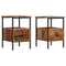 vidaXL Bedside Cabinets 2 pcs Old Wood 34x36x50 cm Engineered Wood