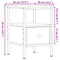 vidaXL Bedside Cabinets 2 pcs Old Wood 34x36x50 cm Engineered Wood