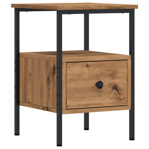 vidaXL Bedside Cabinet Artisan Oak 34x36x50 cm Engineered Wood