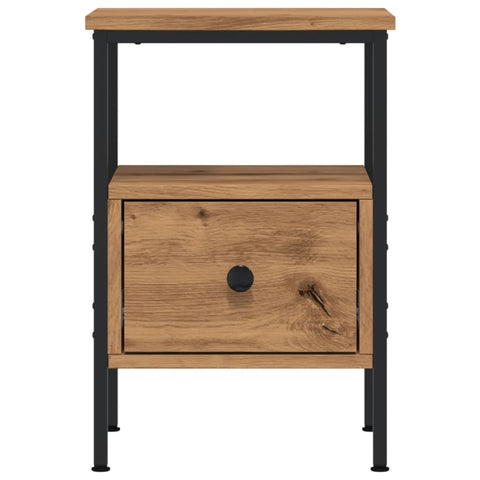 vidaXL Bedside Cabinet Artisan Oak 34x36x50 cm Engineered Wood