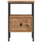 vidaXL Bedside Cabinet Artisan Oak 34x36x50 cm Engineered Wood
