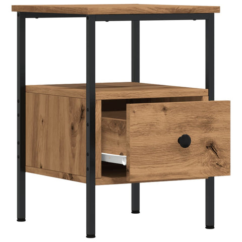 vidaXL Bedside Cabinet Artisan Oak 34x36x50 cm Engineered Wood