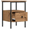 vidaXL Bedside Cabinet Artisan Oak 34x36x50 cm Engineered Wood