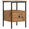 vidaXL Bedside Cabinets 2 pcs Artisan Oak 34x36x50 cm Engineered Wood