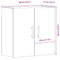 vidaXL Wall Cabinet Old Wood 60x31x60 cm Engineered Wood