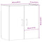 vidaXL Wall Cabinet Artisan Oak 60x31x60 cm Engineered Wood